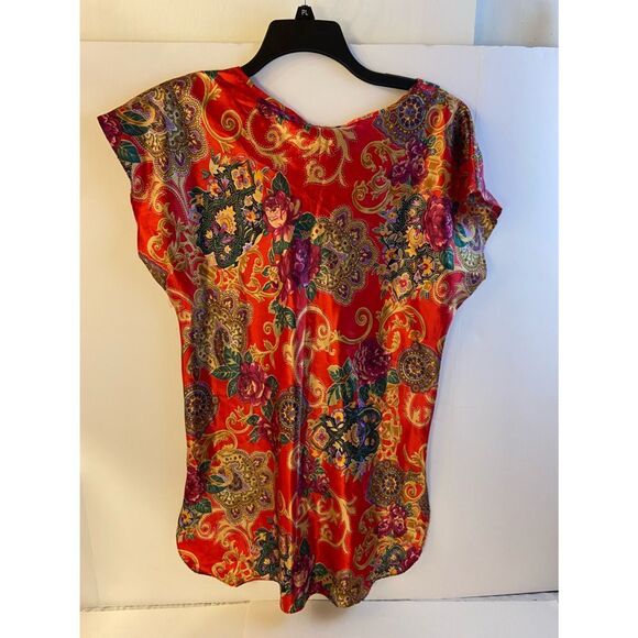 Vintage intimate moods pj gown USA Medium M red - Picture 3 of 7